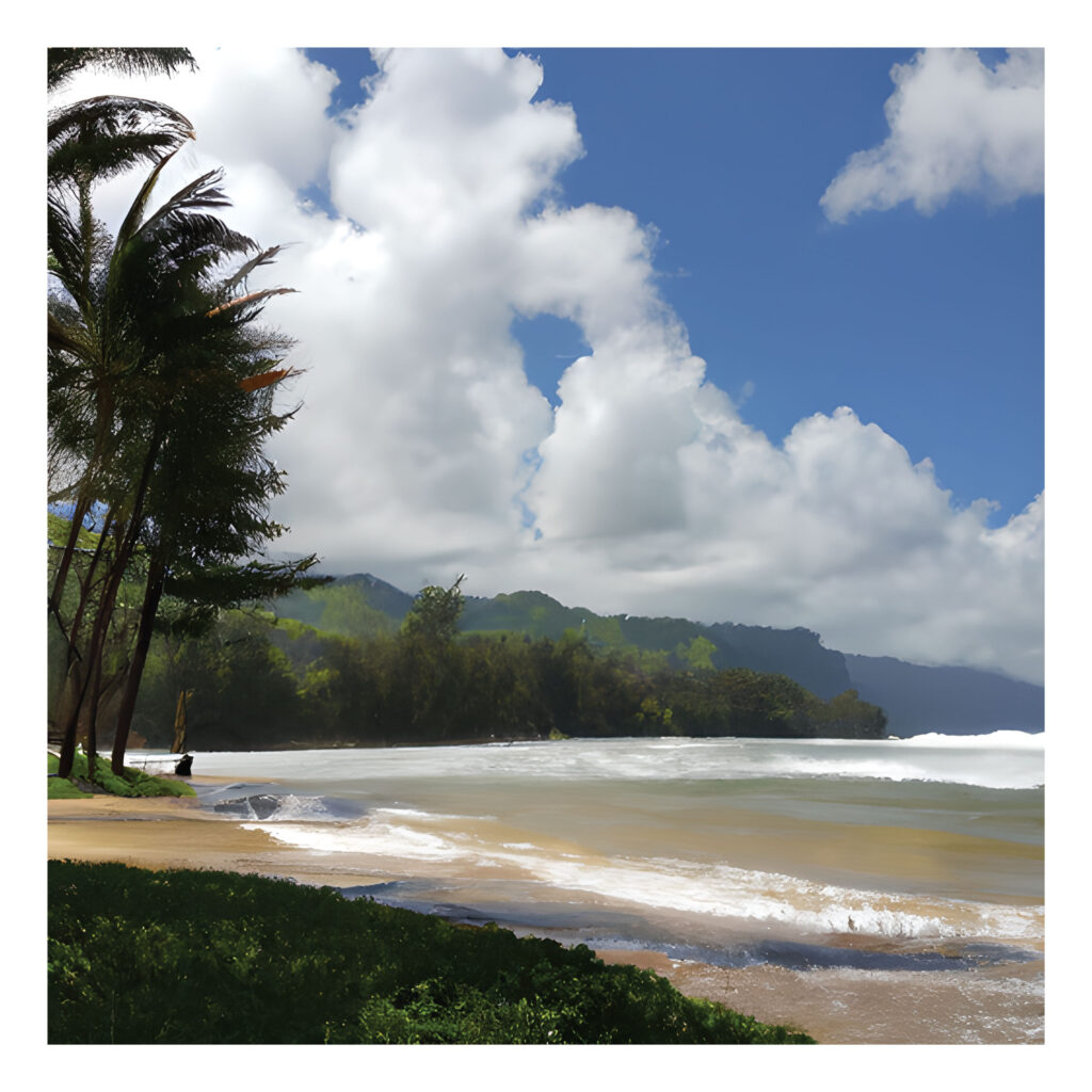 Hanalei-Beach,-Kauai,-Hawaii-2